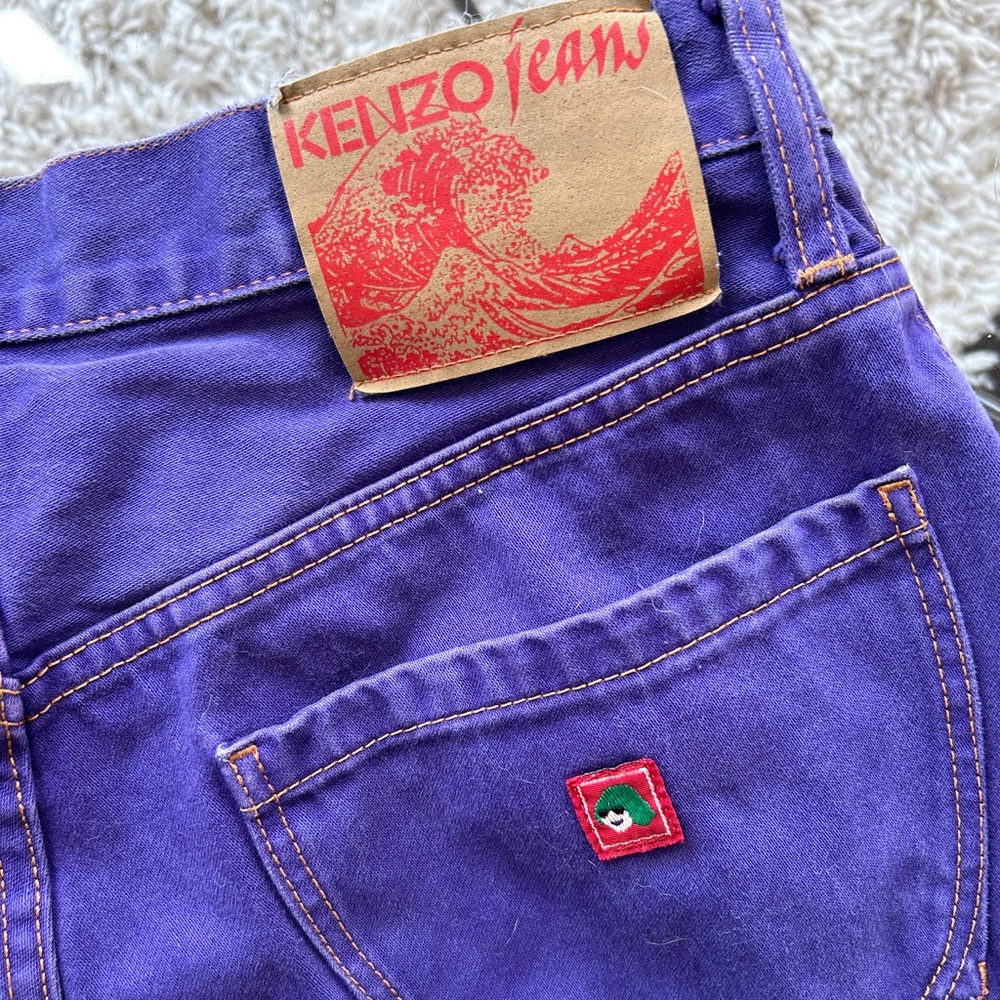 Kenzo Purple Straight Leg Denim/Jeans